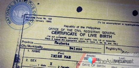 nag aayos ng birth certificate